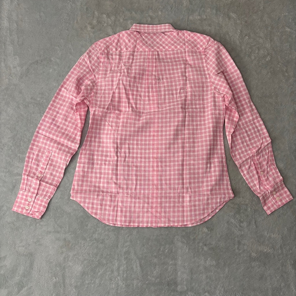 NWT UNTUCKit Pink Gingham Button-Up Shirt - Size 4 - Picture 2 of 4